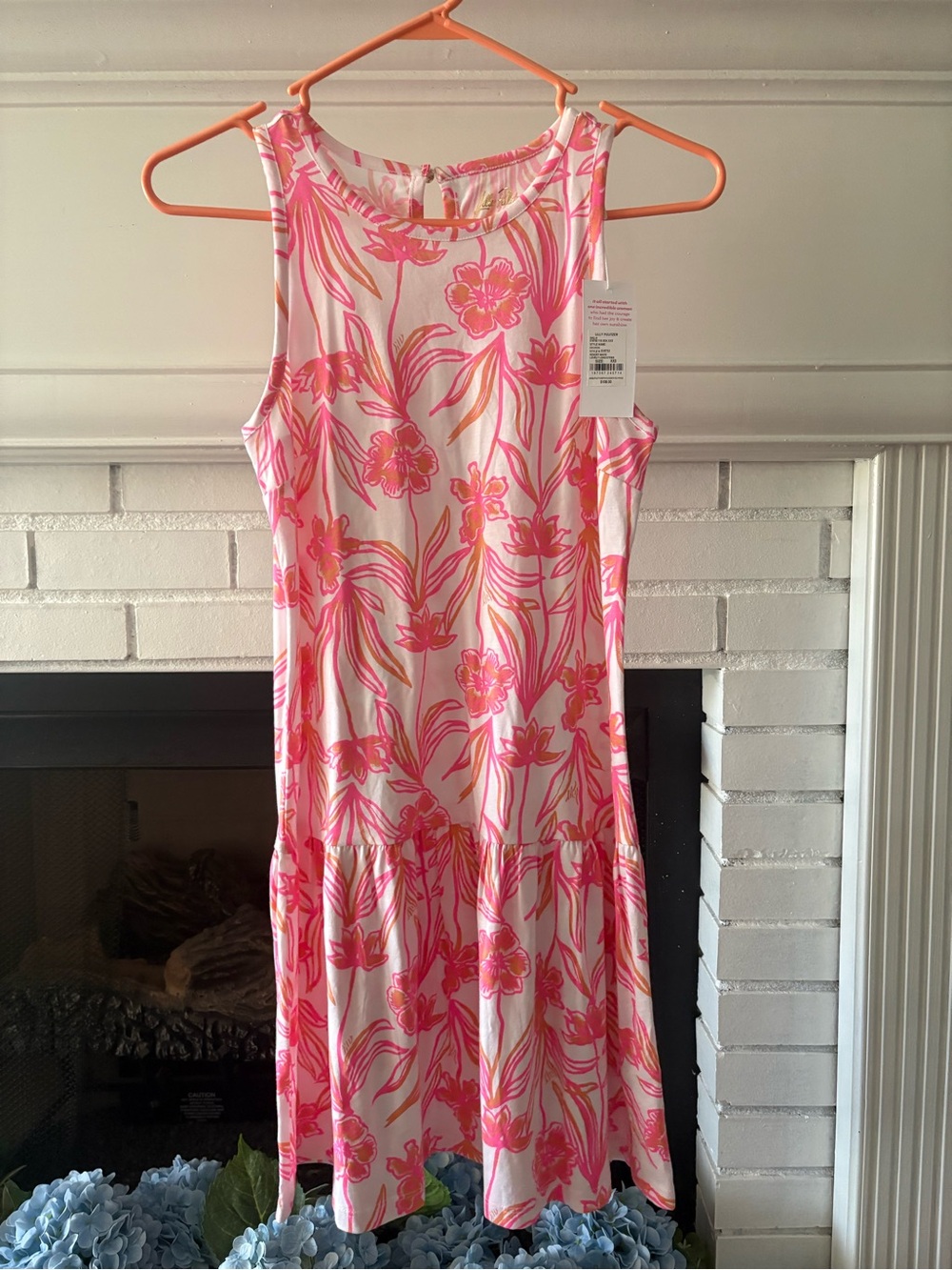 Lilly Pulitzer Pink Floral Drop-Waist Dress